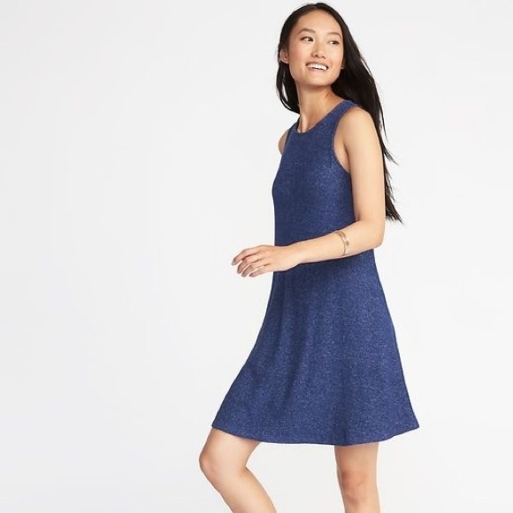 Plush-Knit Swing Dress